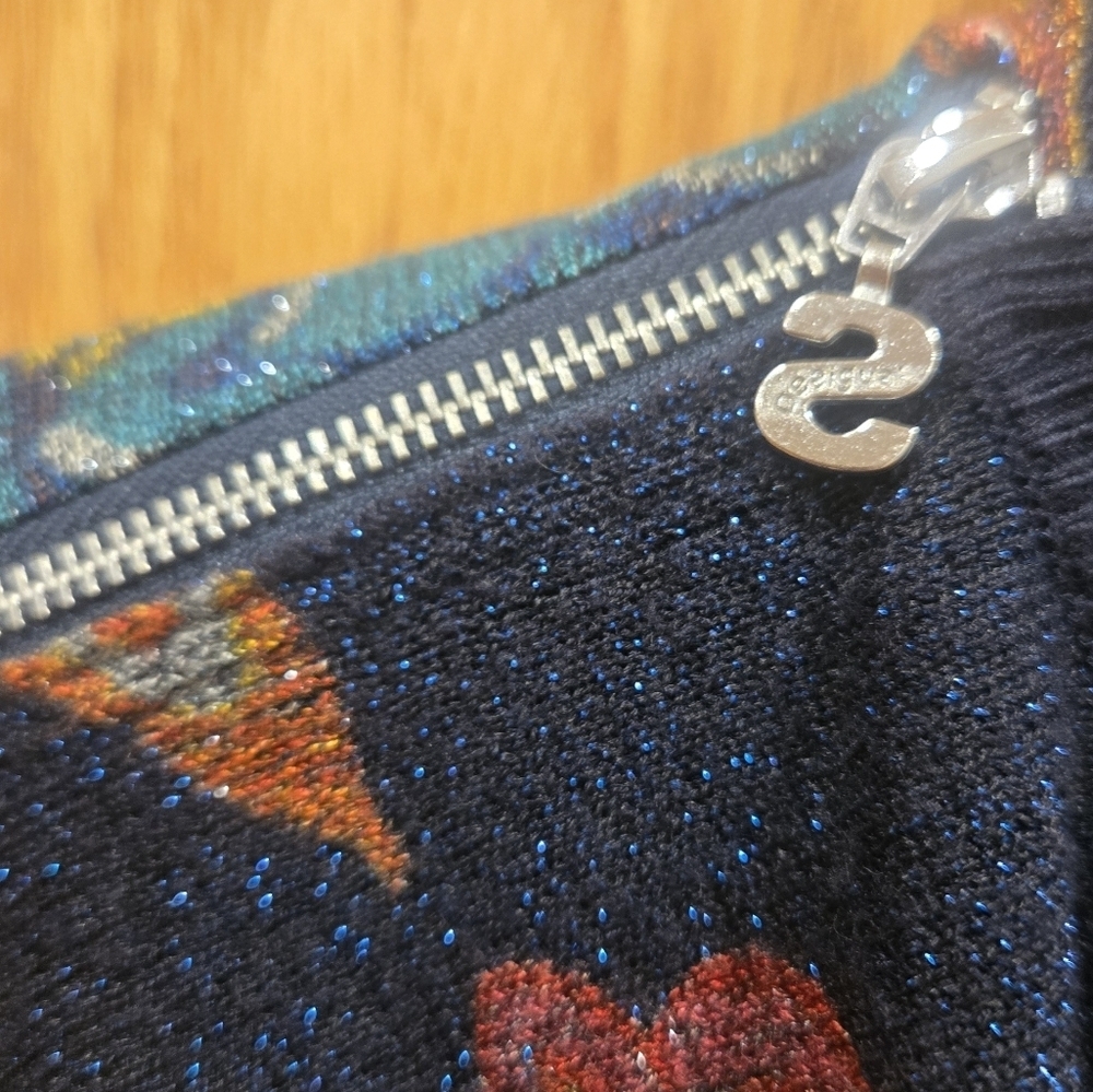 NWOT Desigual Multicolor Floral Cowl Neck Cardigan Sz S-M In Viscose - Picture 4 of 12